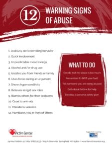 12 Warning Signs of Abuse